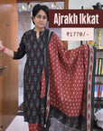 Ajrak Ikkat “ Timeless Elegance”