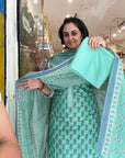 Elegant Handblock Printed Cotton Suit Set