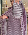 Geometric Print Cotton Kurta Set