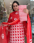 Floral Print Cotton Kurta Set