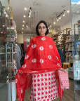 Floral Print Cotton Kurta Set