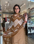 ALL OVER UNSTITCHED SUIT WITH DUPATTA