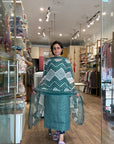 ALL OVER UNSTITCHED SUIT WITH DUPATTA