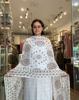 All-Over Cotton Suit with Chiffon Dupatta