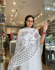 All-Over Cotton Suit with Chiffon Dupatta