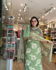 Soft Floral Print Suit Set with Elegant Dupatta