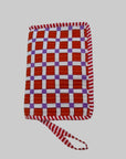 Cherry Check Quilted Cotton Handblocked Wallet