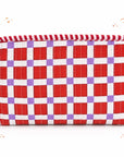 Cherry Check Quilted Cotton Handblocked Wallet