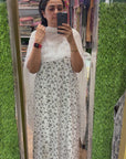 All-Over Cotton Suit with Chiffon Dupatta