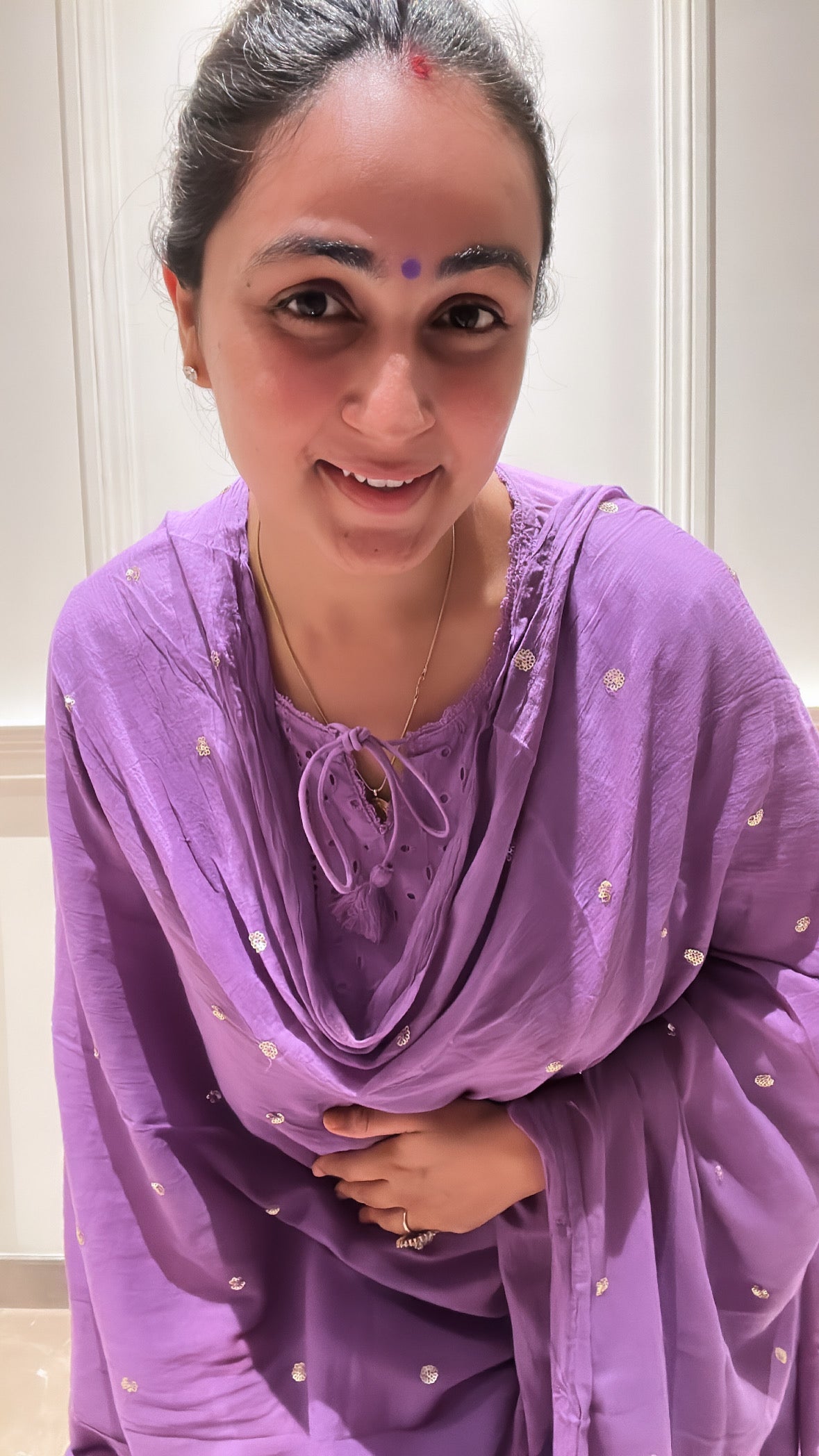 Lavender Dreams Chikankari Cotton Kurta Suit Set by Vastra by Monty