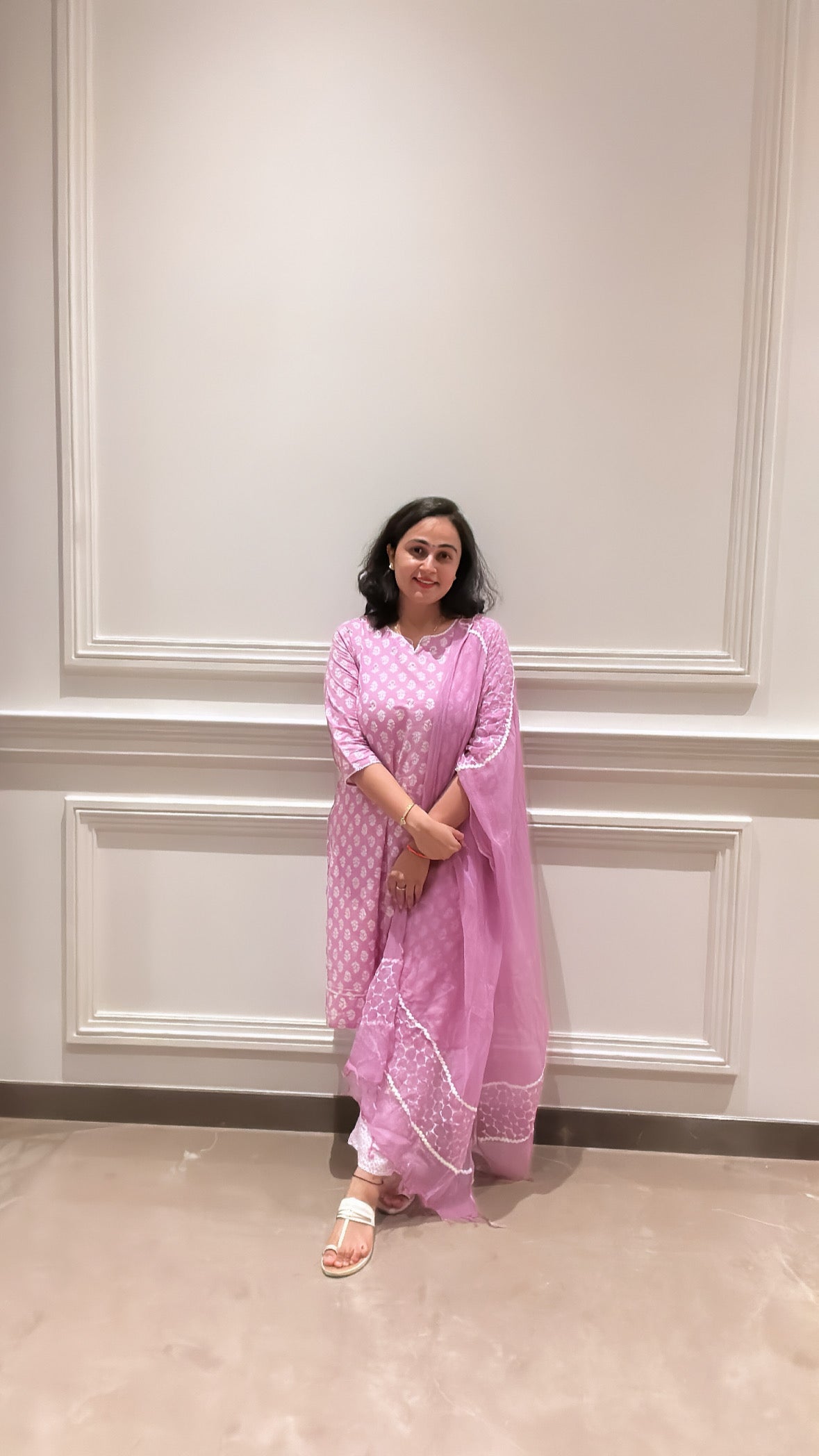Lotus Fusion - Blue, Green, and Purple Cotton Suit Set by Vastra by Monty