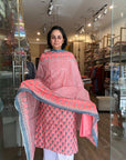 Elegant Handblock Printed Cotton Suit Set