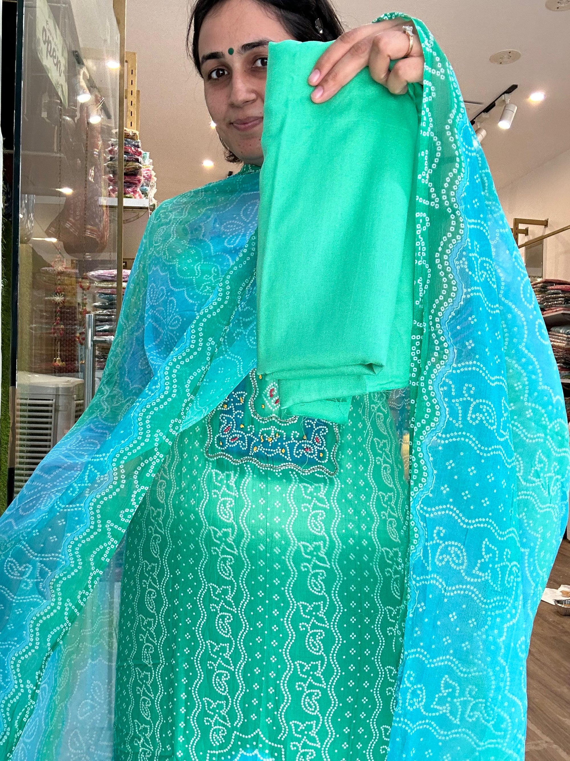 Elegant Floral Print Cotton Kurta Set