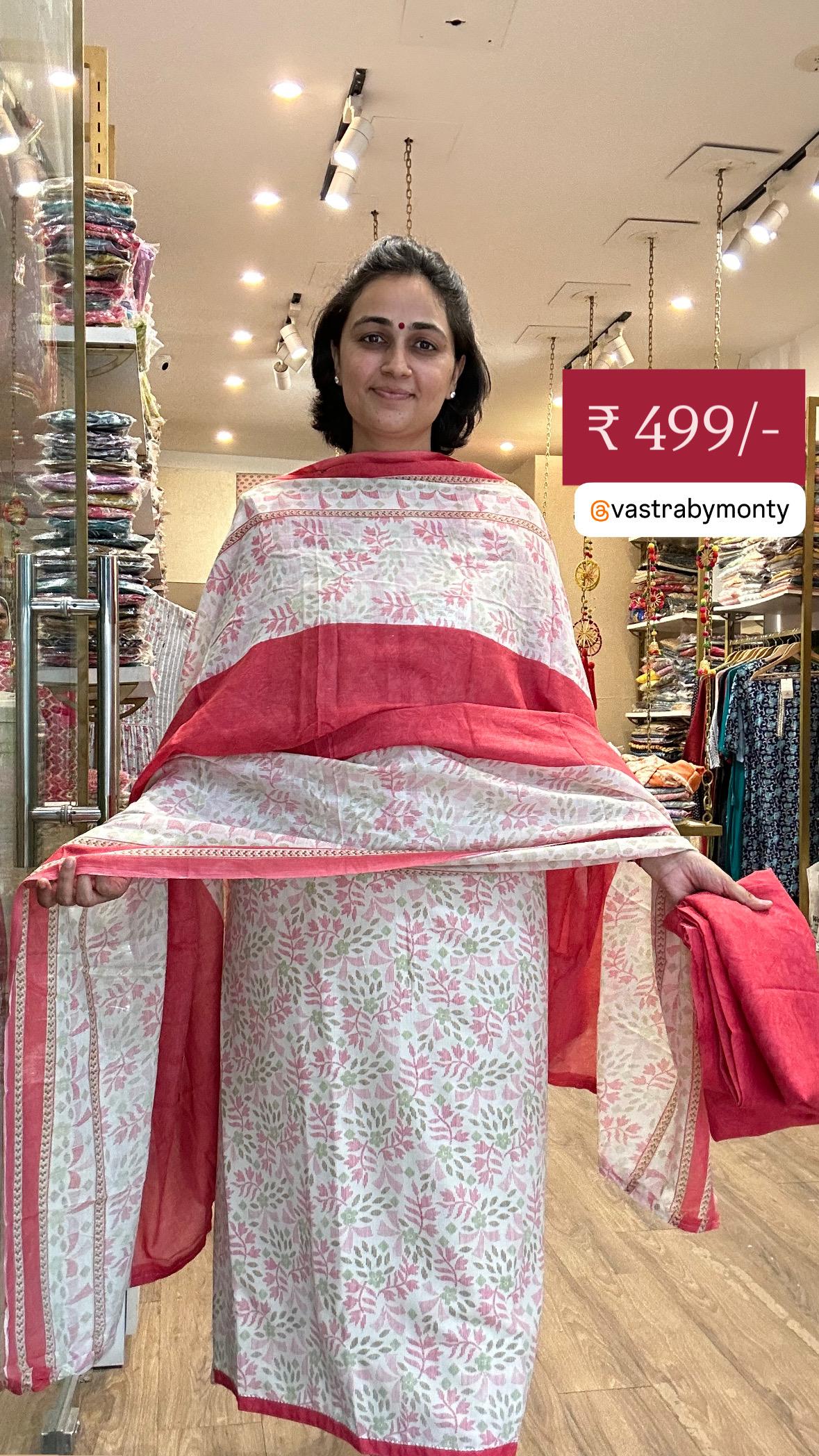 Fresh Floral Cotton Suit Sets