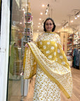 Elegant Floral Embroidered Suit Set