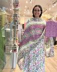 Vibrant Floral Printed Cotton Kurti Set