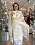 Elegant Floral Printed linen Kurti Set in Soft