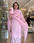 Elegant Floral Printed linen Kurti Set in Soft