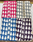 Elegant Cotton Printed Suit Set with Lace & Mirror Work – Multiple Shades