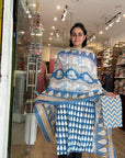Elegant Cotton Printed Suit Set with Lace & Mirror Work – Multiple Shades