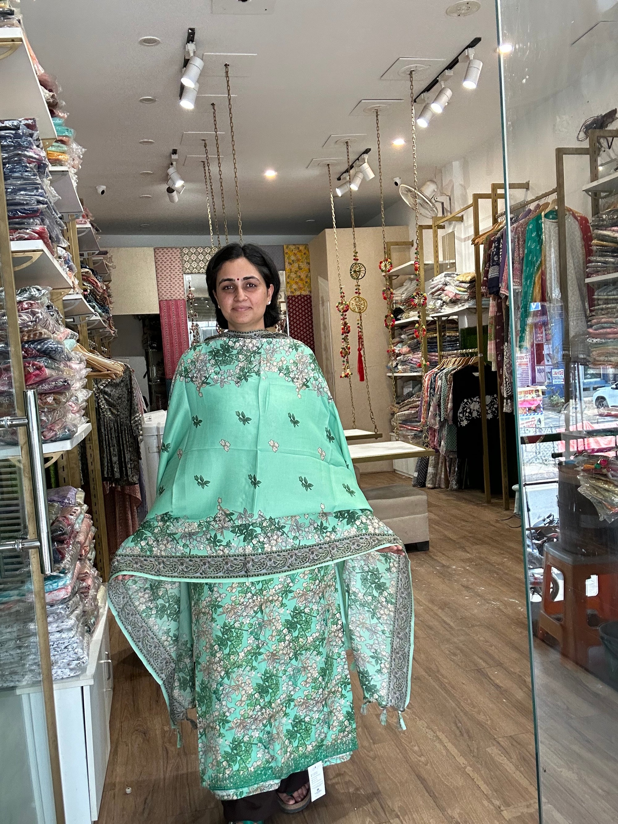 Pashmina Floral Suit Set