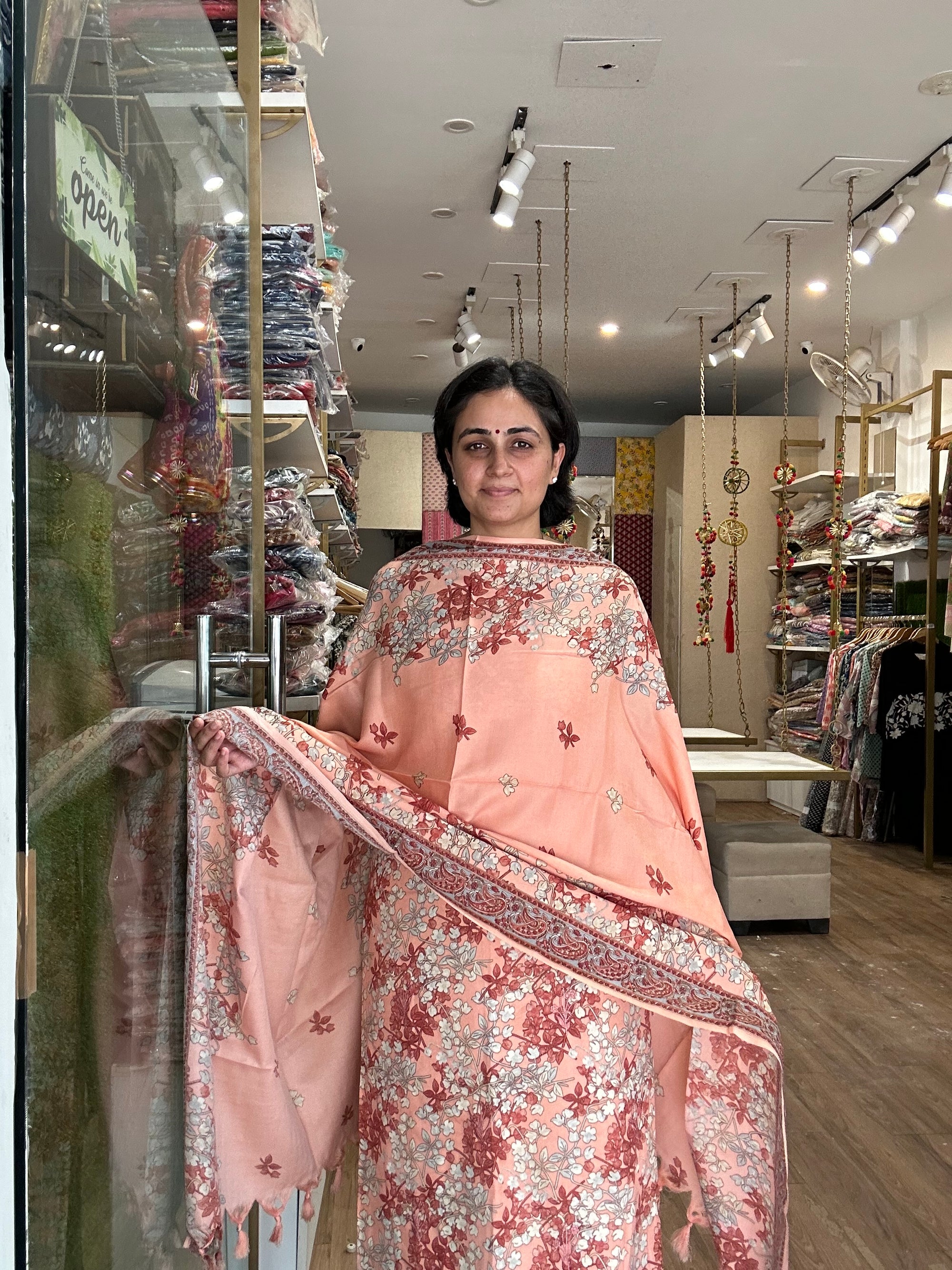 Pashmina Floral Suit Set