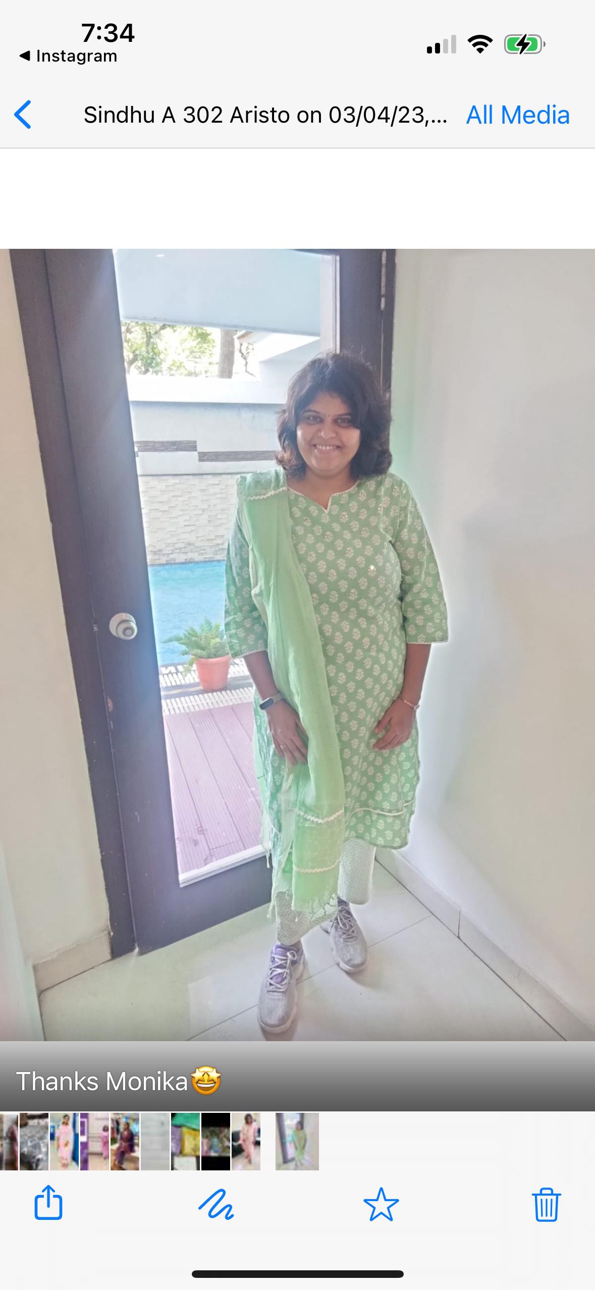 Lotus Fusion - Blue, Green, and Purple Cotton Suit Set by Vastra by Monty
