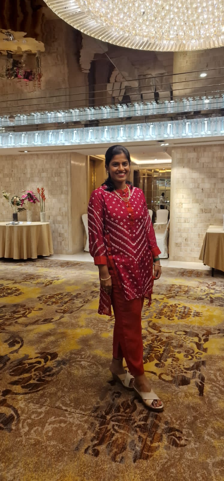 Festive Bandhej Finesse - Bandhej on Maroon, Orange, Green, Pink Festive Kurta Pants by Vastra by Monty