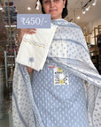 Vastrabymonty Traditional Block Print Pure Cotton Unstitched 3-Piece Suit Set with Embroidered Dupatta – Pink, Yellow, Turquoise, Light Blue – Rs. 450 Only
