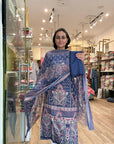 Elegant Paisley Print Kurta Set