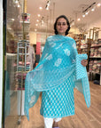 Elegant Floral Printed Kurta Set