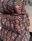 Handblocked-quilted Cotton Pouch Set OF 3