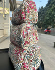 Handblocked-Quilted Cotton Pouch Set OF 3