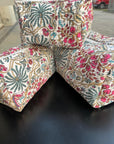 Handblocked-Quilted Cotton Pouch Set OF 3