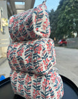 Handblocked-Quilted Cotton Pouch Set OF 3