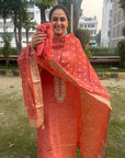 Chanderi Silk Suit Set with Gold Zari & Desinger Dupatta