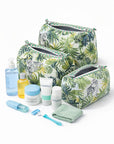 Jungle Muse Cotton Quilted Pouch Set (Set of 3)