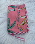Pink Tropicana Quilted Cotton Handblocked Wallet