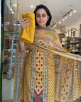 Vibrant Paisley Print Suit Set with Intricate Patterns