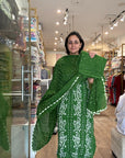 Elegant Embroidered Suit Set with Beaded Detailing