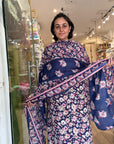 Refreshing Floral Print Suit Set in Aqua Blue and six other color
