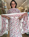 Refreshing Floral Print Suit Set in Aqua Blue and six other color