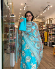 Soft Floral Print Suit Set with Elegant Dupatta