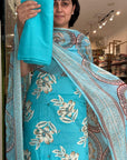 Soft Floral Print Suit Set with Elegant Dupatta