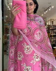 Soft Floral Print Suit Set with Elegant Dupatta