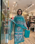Elegant Paisley Print Kurta Set