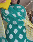 Bright  Tie-Dye Cotton Kurti Set